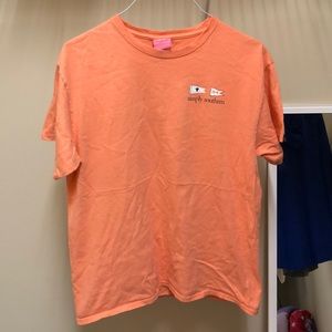 SIMPLY SOUTHERN light orange tshirt